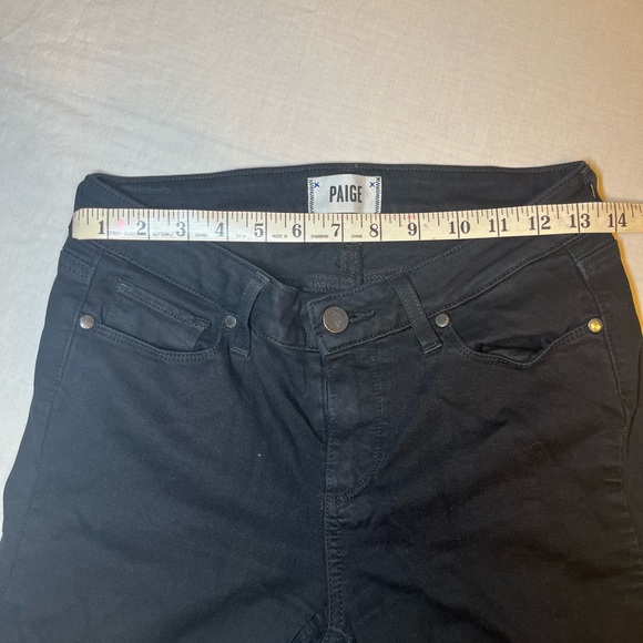 Paige Verdugo Ultra Skinny - Black Shadow Jeans Size 28 made in USA - Picture 7 of 11